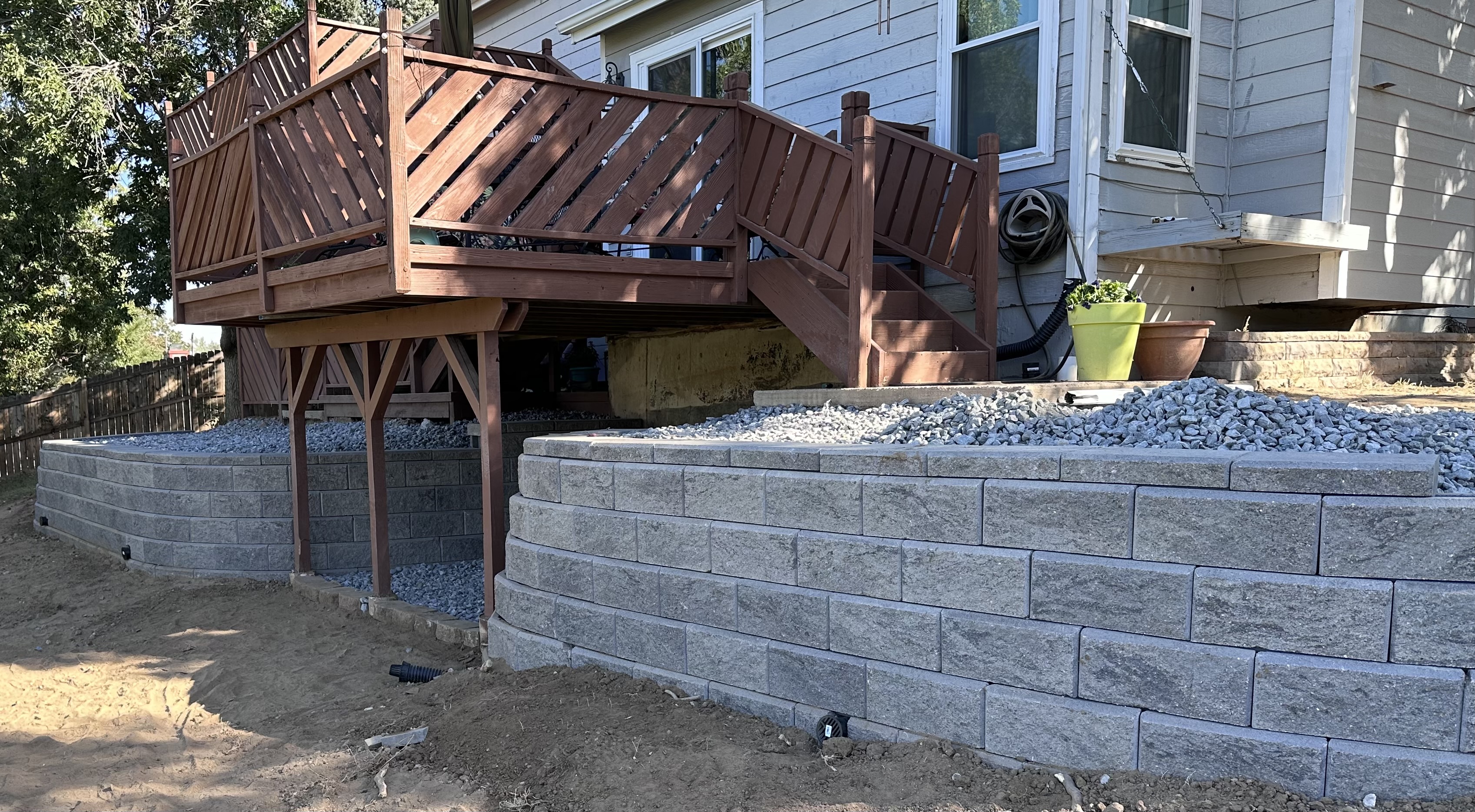 Deck Construction project 2 — Blackpine Hardscapes Aurora CO