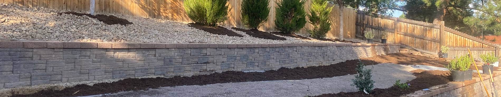 Retaining Walls project 2 — Blackpine Hardscapes Aurora CO
