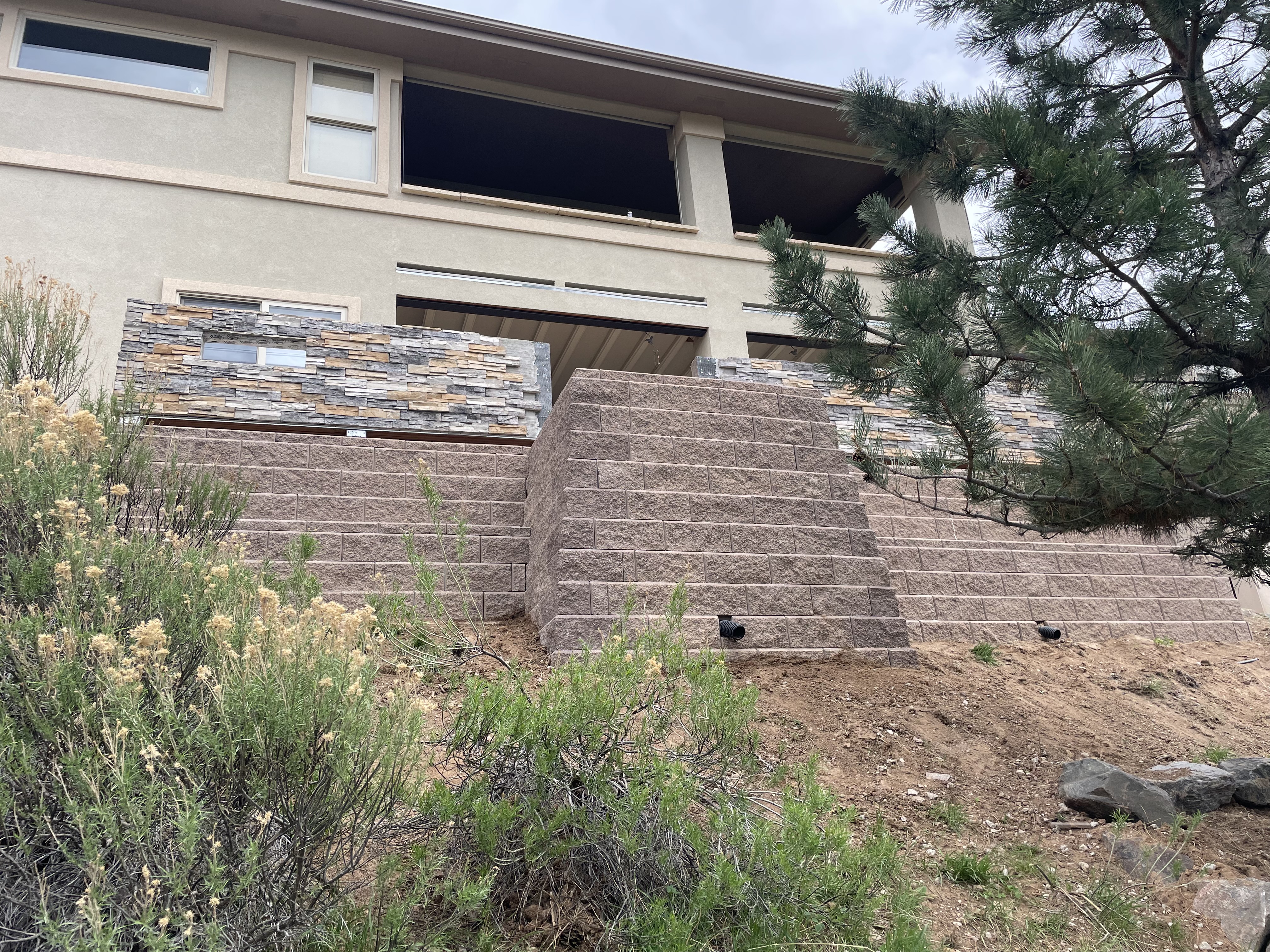 Retaining Walls project 1 — Blackpine Hardscapes Aurora CO
